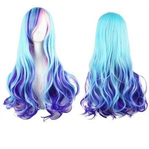 Colorful cosplay wig